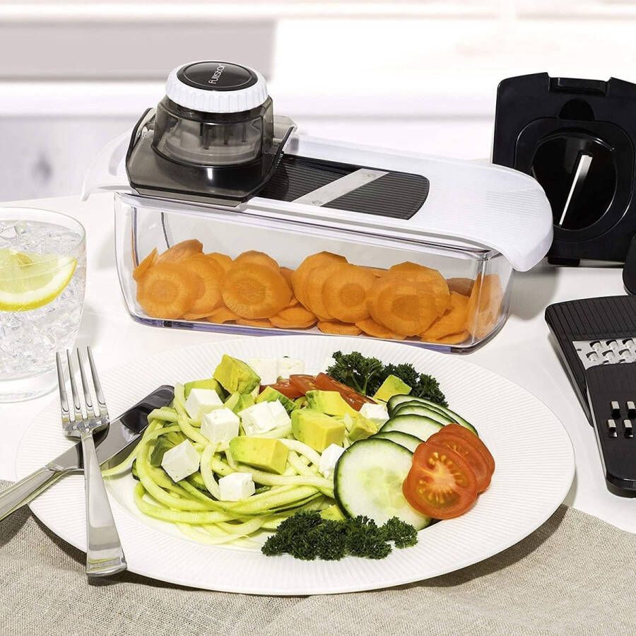Mandoline snijder 6-in-1 professionele plantaardige spiraalsnijder handmatig keuken snijmachine aardappelsnijmachine voedsel snijmachine kaas snijmachine kaasrasp Cheese Slicer