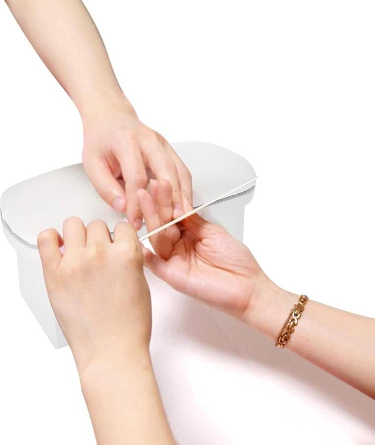 Manicure Handkussen Nail Art Handsteun Kussen Armsteun voor Nail Care Wit