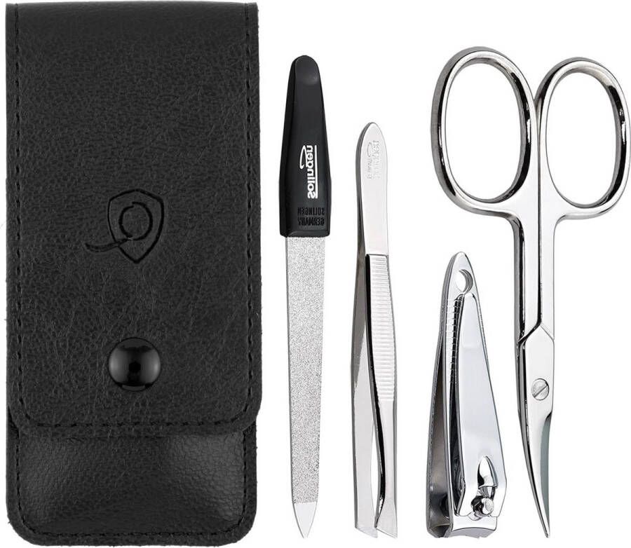 Manicure set Manicureset 4-delige reisset met vijl Solingen nagelverzorgingsset nagelschaartje en nagelset
