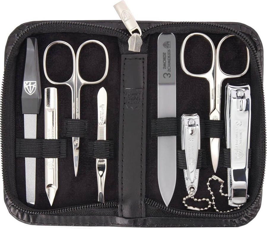 Manicure set Manicureset 8 delig Solingen Nagelset 'NAPOLI' met glasvijl 435