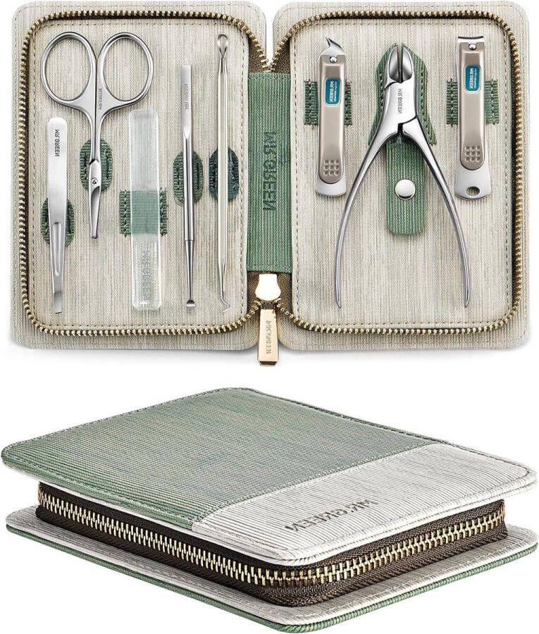 Manicure set Manicureset 8 in 1 Professionele Pedicure kit RVS Draagbare Reizen Grooming Nagelverzorging Nagelknippers Pedicure Gereedschappen