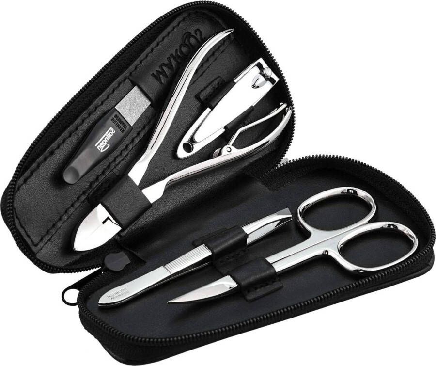 Manicure set Manicureset nagelset mannen vrouwen 5 stuks vijl Solingen Nessesair reizen