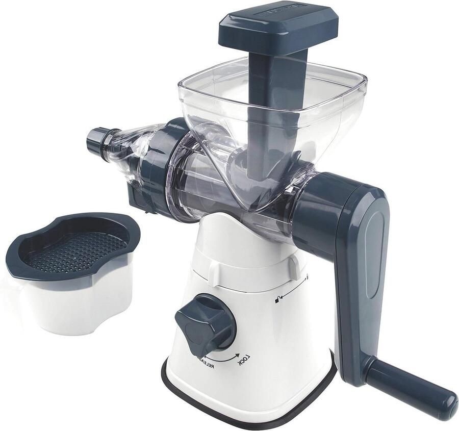 Manual Juicer Highest Quality Plastic White and Blue