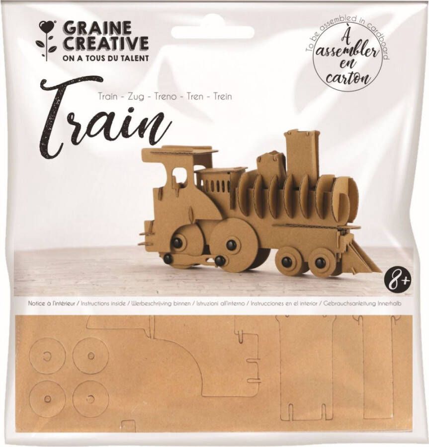 Graine Creative Maquette trein 19x11x4cm