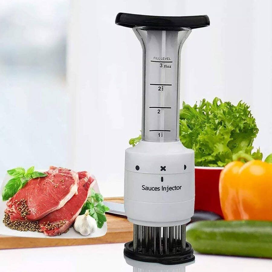 Marinade injectiespuit Vleesvermalser meat tenderizer vleesmolen vlees vermalser vleesvermalser roestvrijstaal vleeshamer