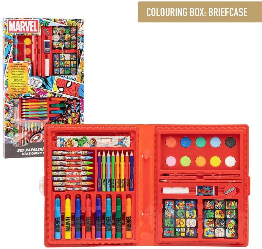 Marvel Avengers Tekenen Tekendoos Tekenset 43 pieces
