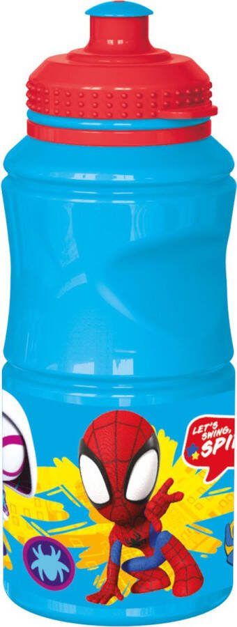 Marvel Spiderman Kunstof waterfles 380 ml Schoolbeker drinkfles