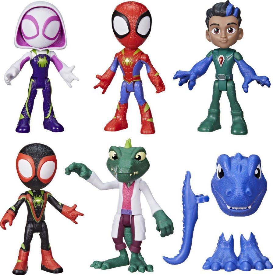 Marvel Spidey and His Amazing Friends Dino-Webs Dino Heroes Lizard speelset