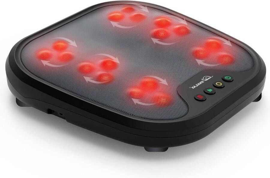 Massage Apparaat Elektrisch Shiatsu Voetmassageapparaat Met Warmtefunctie Voetwarmer Met 18 Kneedmassagekoppen Ontspanning Cadeaus Voor Mannen Alle Voetmaten