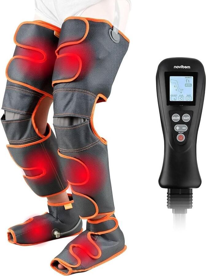Massage Apparaat Noble AIR Pro Beenmassageapparaat intensiteiten verstelbare pasvorm lymfedrainage verwarmingsfunctie pneumatische massage voetmassageapparaat