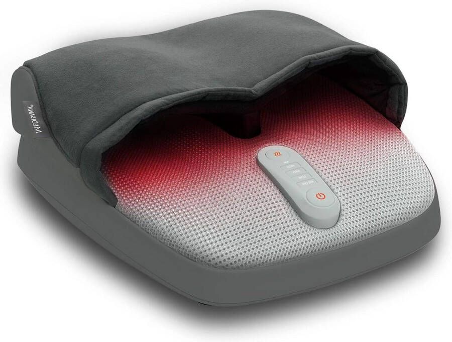 Massage Apparaat Shiatsu-voetmassage met Roodlichtfunctie en Opwarmfunctie 3 Snelheden Circulatie en Compressiemassage