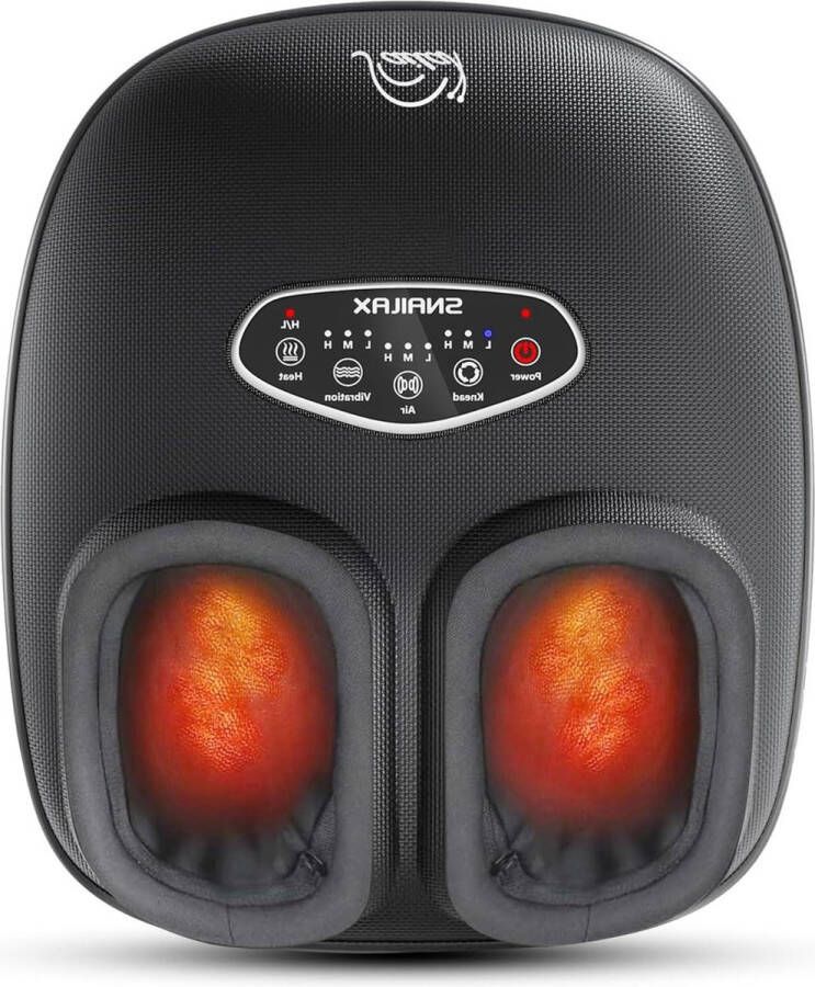 Massage Apparaat Voetmassageapparaat met warmte en compressie voor plantaire fasciitis neuropathie Shiatsu pijn verlichting diepe kneden en trillingen voetwarmer voor thuiskantoor