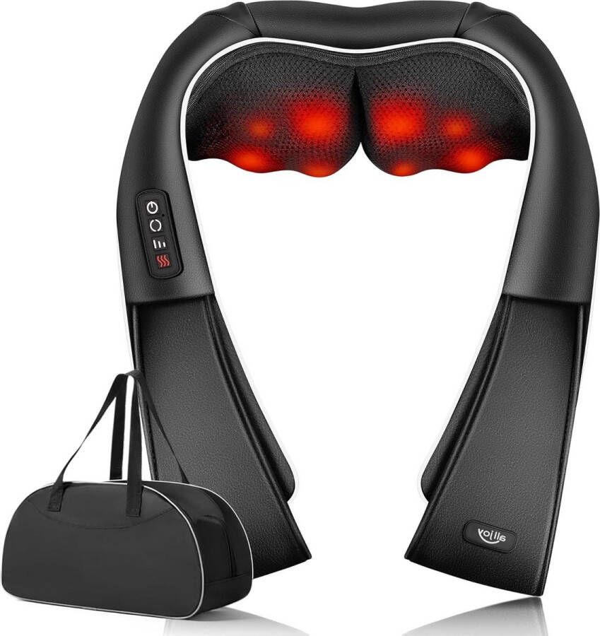 Massage gun Shiatsu Nekmassageapparaat Diepe Weefsel Massage Rug Benen Voeten Warmtefunctie massage gun