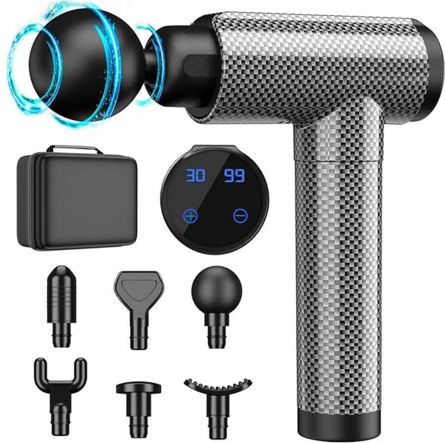 Massage Gun Spiermassage Handmassageapparaat Nek Schouder Rug Benen Armen Verlichting Van Pijn