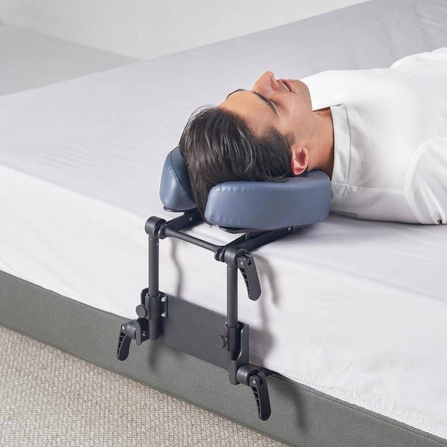 Massage-hoofdsteun draagbare set voor bed tafel liggen zitten licht opvouwbaar en verstelbaar ergonomisch kussen 76 cm inclusief draagtas massage matras