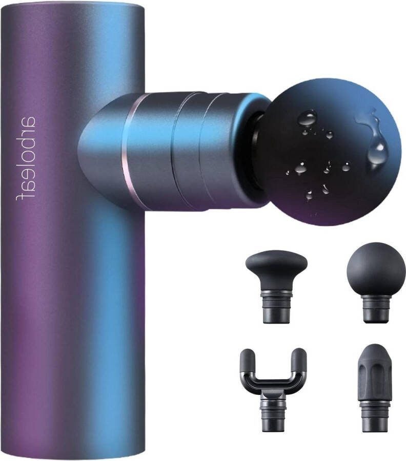 Massage Pistool 3200 rpm 047 kg met AI-niveaus 4 siliconen opzetstukken stil spierpistool met tas spierontspanning sterke accu USB-C