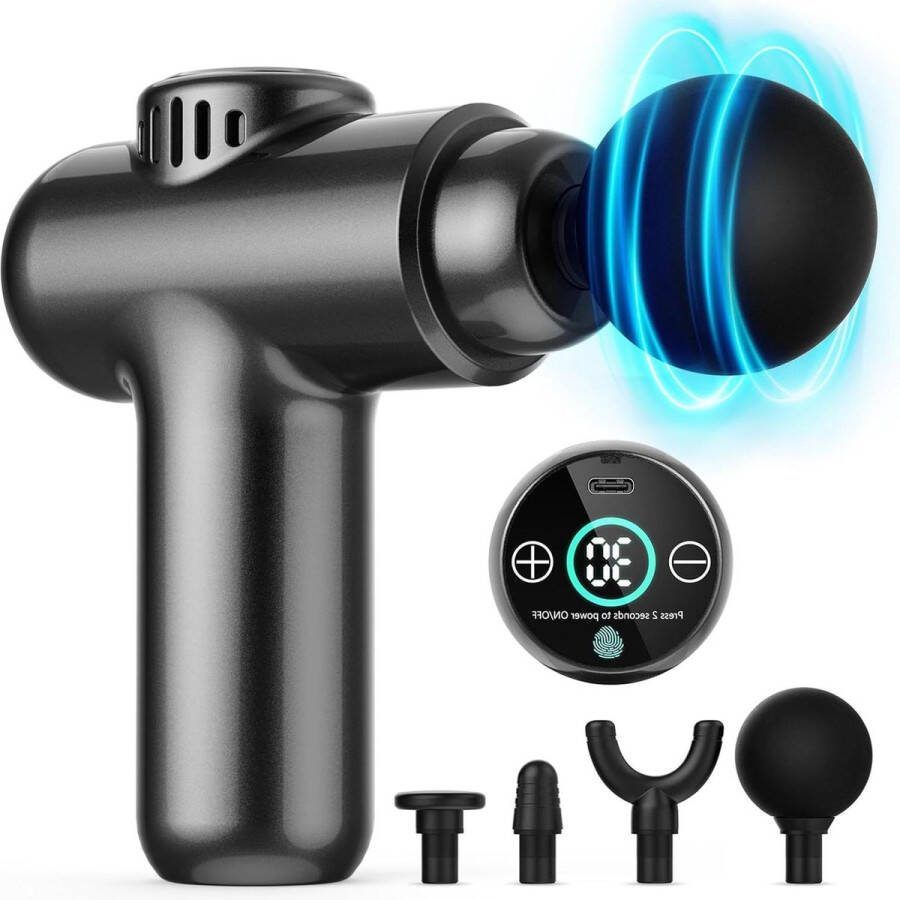 Massage Pistool Diep Weefsel Draagbaar met LCD Touchscreen 30 Snelheden Spierontlasting