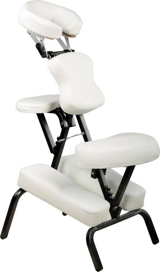 Massagestoel Wit 49x113x70cm
