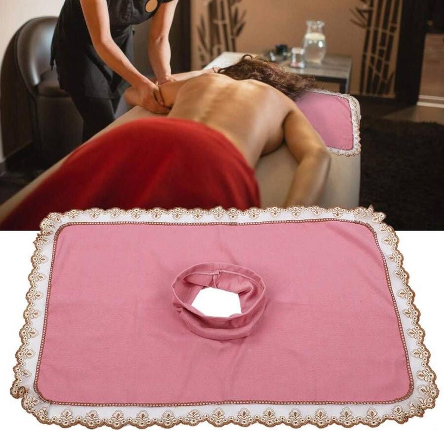 Massagetafelhoes met gat 80x50 cm Roze massage matras