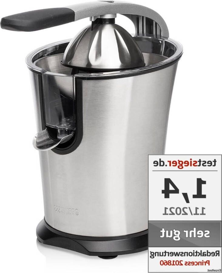 Master Juicer Pro 201860 citruspers met roestvrijstalen kegel en krachtige motor professionele hendelarm 300 W pulpfilter antidruppelsysteem