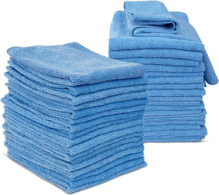 20 stuks poetsdoeken set in vier kleuren poetsdoeken van 40 x 30 cm microvezeldoek multifunctionele reinigingsdoeken voor keuken auto meubels