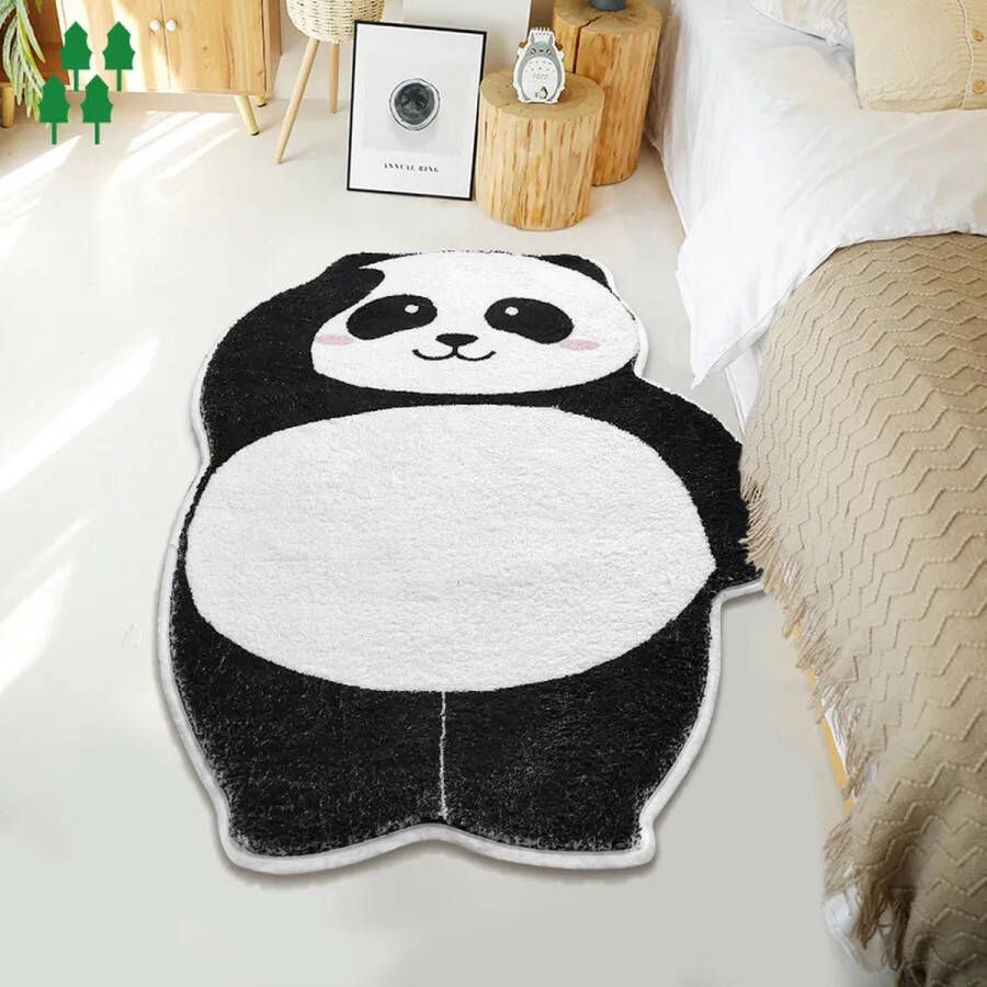 Mat Vloermat Panda Vloerkleed Tapijt Kind Kinderkamer-Badkamers Badmat-Wasbaar Antislip-50*90cm