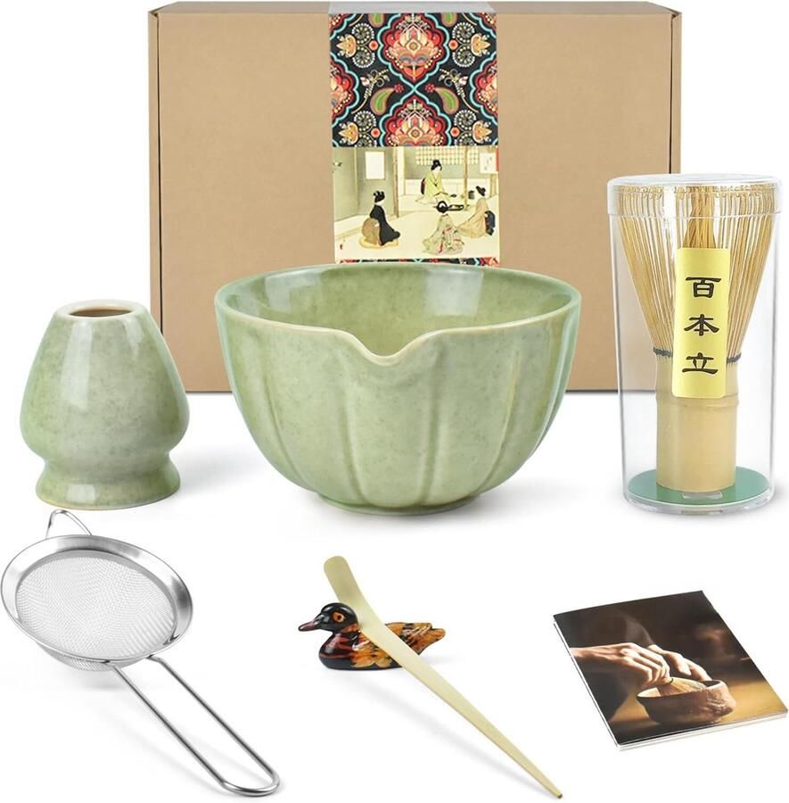 Matcha Klopper Set Matcha Whisk Bamboe Klopper Japanse Theeceremonie