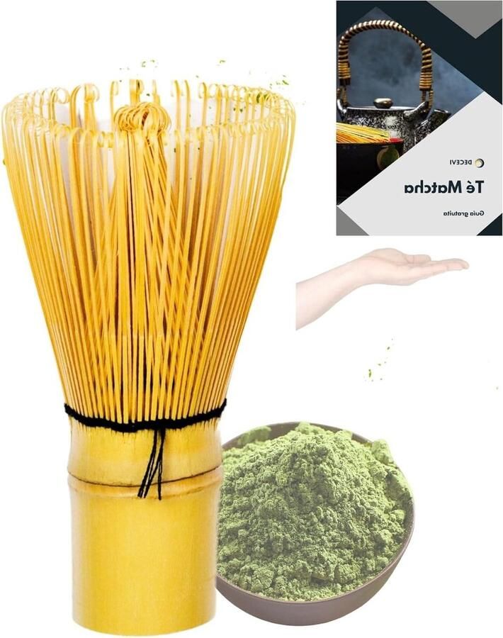 Matcha set Garde Chasen van natuurlijke bamboe voor traditionele Japanse ceremonies premium matcha roerder 120 roerstaafjes
