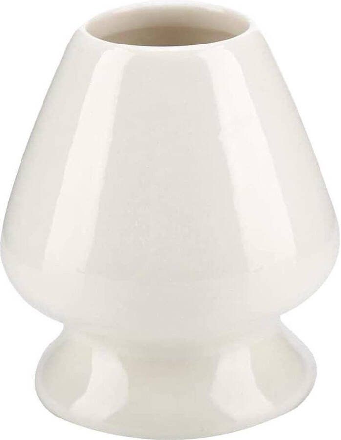 Matcha set Garde Stand Keramiek voor Bamboe Matcha Chasen Theeset Accessoires Wit