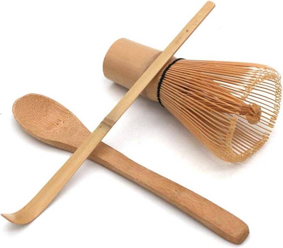 Matcha set Handgemaakte Japanse Thee Ceremonie Set Bamboe Matcha Thee Garde Thee Scoop en Kleine Thee Lepel 3 Stks-Set