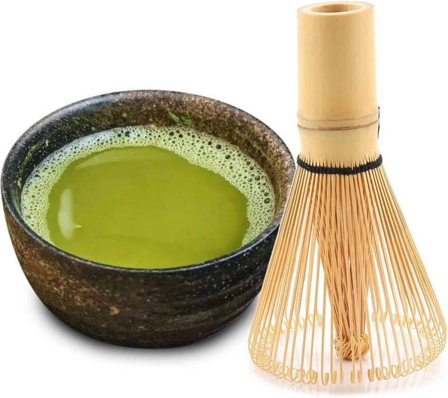 Matcha set herbruikbare bamboe thee garde natuurlijke groene thee poeder garde Chasen voorbereiding handgemaakte poeder borstel gereedschap 100 prongs