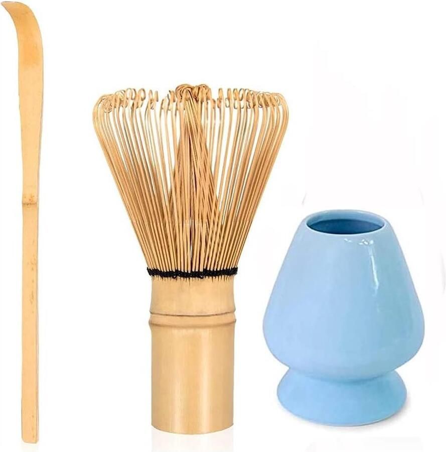 Matcha set Japanse Thee Set Bamboe Whisk Matcha Stand Houder Bamboe Lepel Traditionele Thee Ceremonie