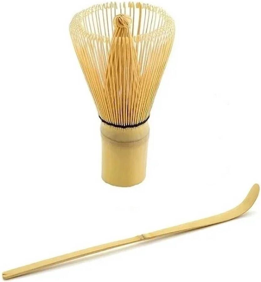 Matcha set Matcha Klopper Matcha bamboe maatschep Japanse Theeceremonie Matcha bamboe lepel Bamboe Matcha Whisk Set van 2