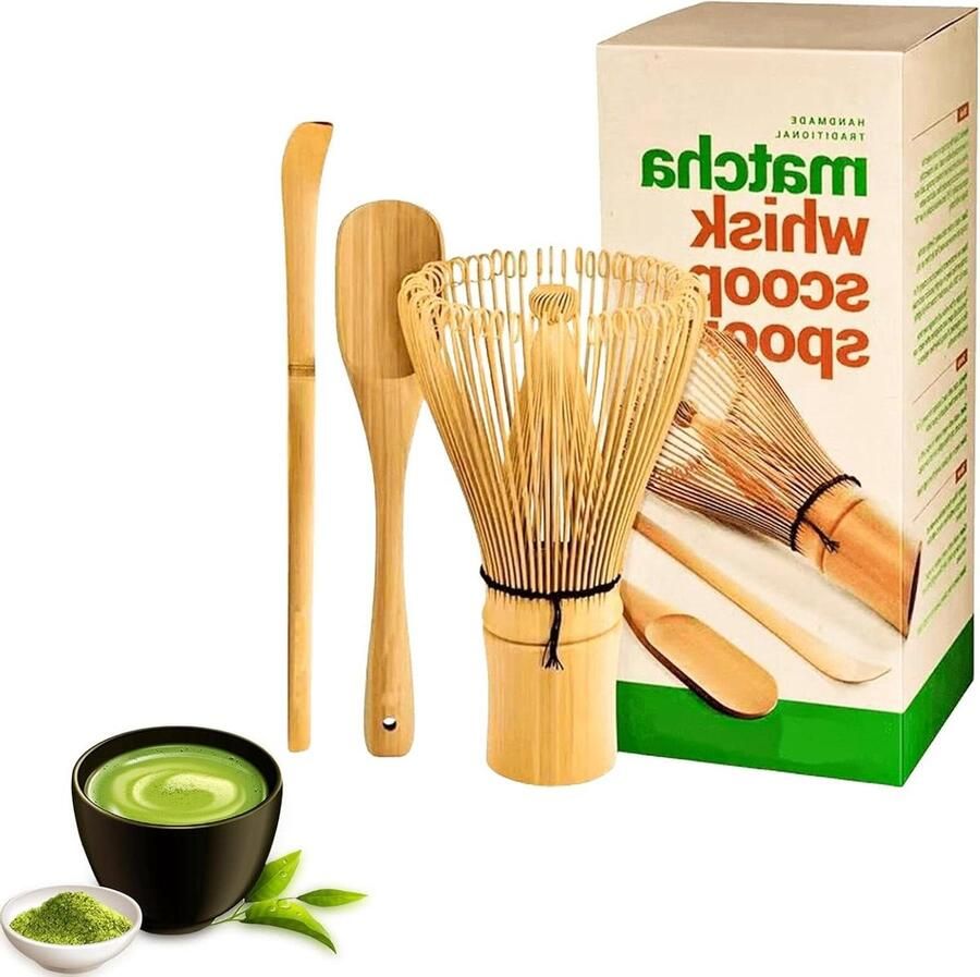 Matcha set origineel traditionele schep traditionele lepel groene thee poeder garde Japans handgemaakt