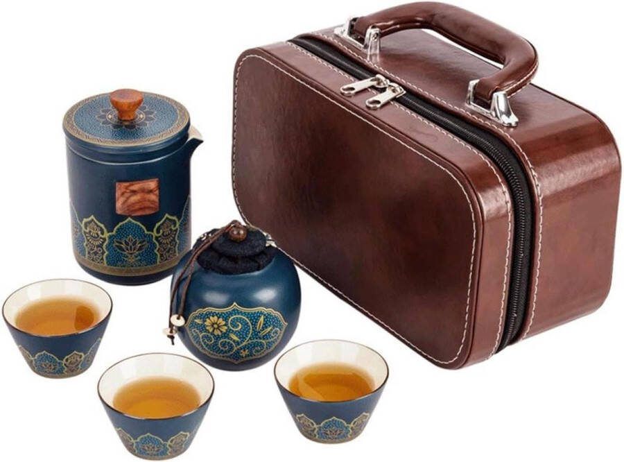 Matcha set Reizen Keramische Set Met Draagtas Glas Matcha Garde Mok Bekers Ceremonie Potten Keukengerei