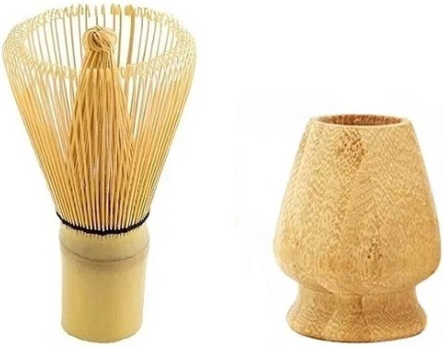 Matcha thee set Hout Matcha Chasen Wood Japanse Theeceremonie Matcha Whisk Matcha Klopper Premium Kwaliteit Set van 2