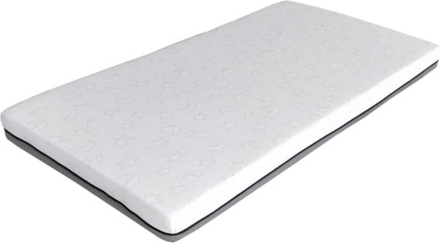 Matras Maan 60x120 CM 10 cm Wit Schuim Hoogte 10 cm