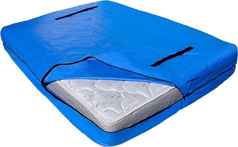 Matras opberghoes 145 cm x 208 cm Blauw De ideale bescherming van je matras tijdens opslag en vervoer Matraszak Matras Hoes Verhuis Matras Opbergzakken