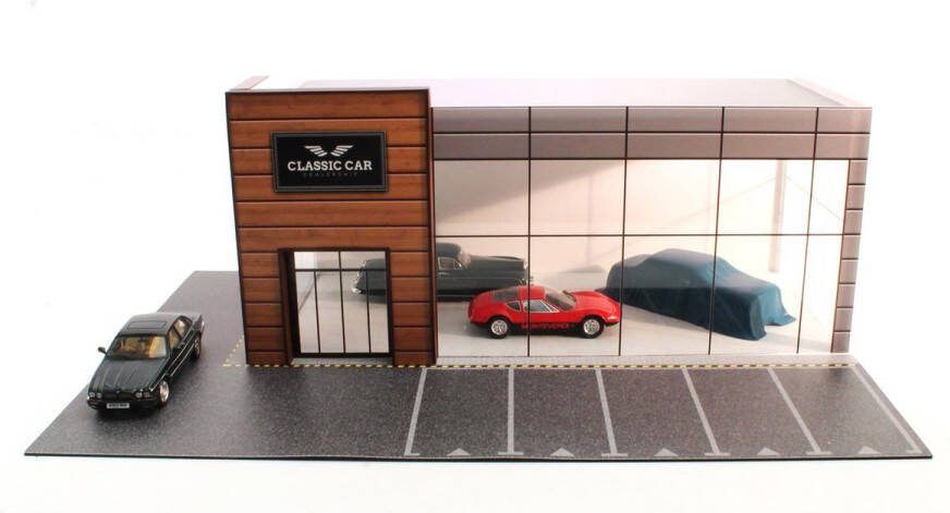 Matrix Diorama Showroom “Classic Car” Matrix Modelauto 1:43 MXDIO001 Schaalmodel