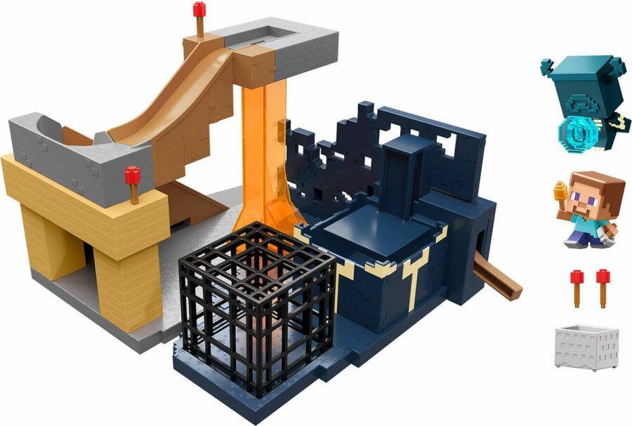 Mattel MINECRAFT MINIMODUS Opkomst van de Warden Speelset