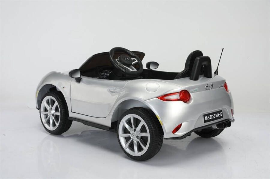 Mazda Kinderauto Mazda MX-5 Elektrische Speelgoedauto Kindervoertuig Grijs Zilver Gespoten
