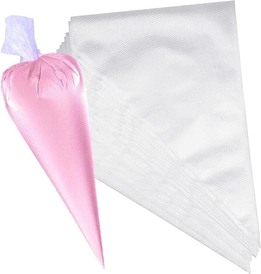 Medium wegwerp spuitzakken Helder glazuur spuitzakken voor taartdecoratie Sterke plastic icing bag voor cake en cupcakes 100 stuks spuitzakken wegwerp