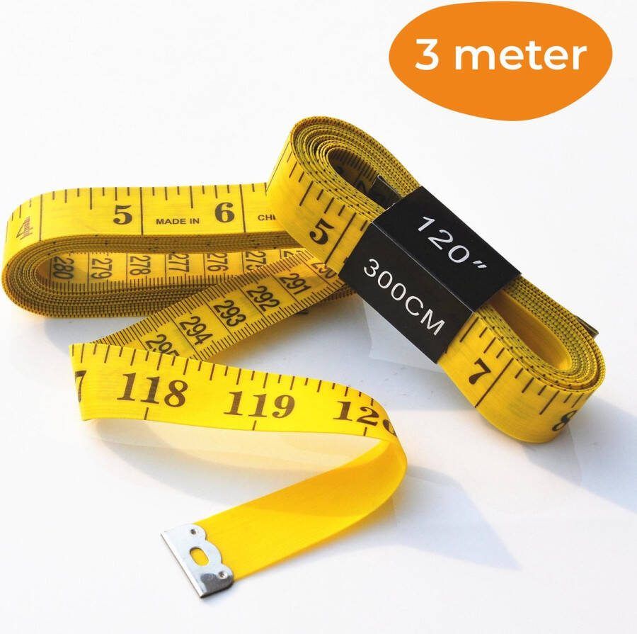 Meetlint 3 M Geel Omtrekmeter Lichaam Rolmaat