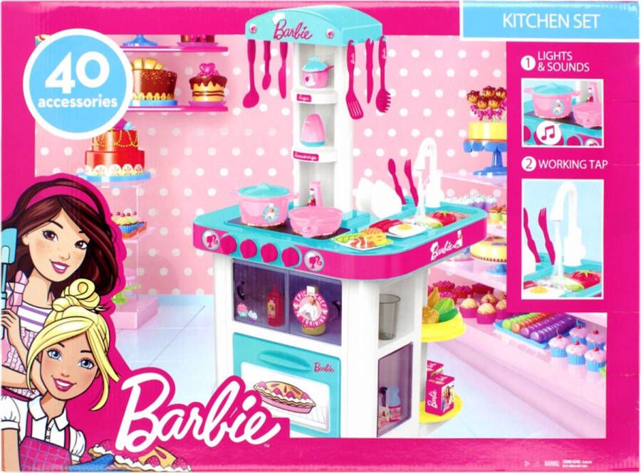 Mega Creative Barbie Keuken met accessoires voor vanaf 3 jaar