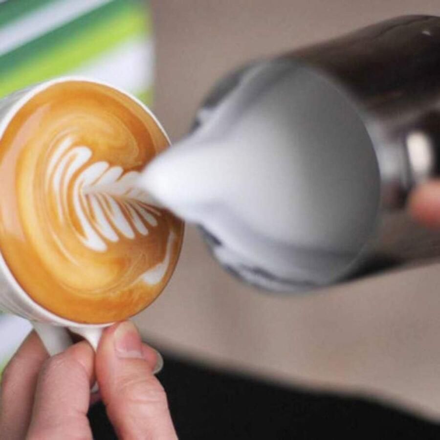 Melkkannetje 1000 ml handheld roestvrij staal opschuimer melkkannetje kleine melkkannetje voor barista-accessoires