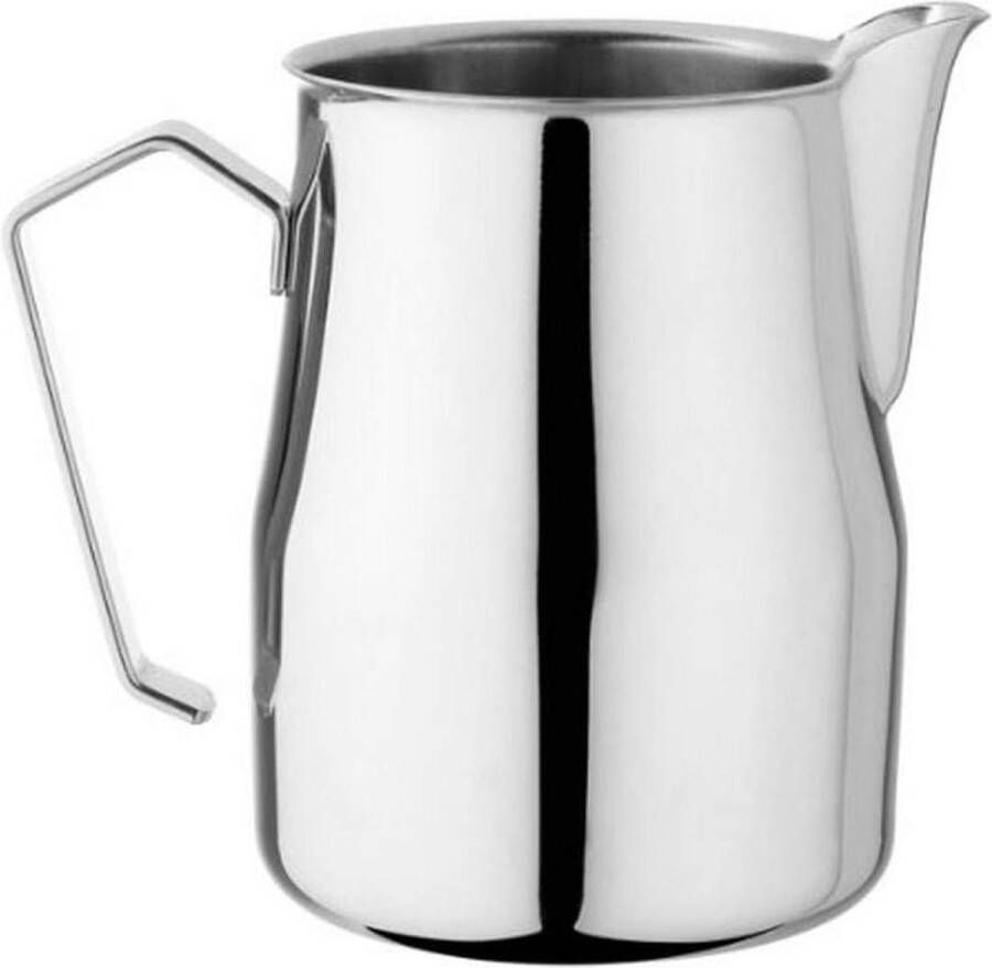 Melkkannetje van roestvrij staal Motta met schenktuit Milk Jug Kit
