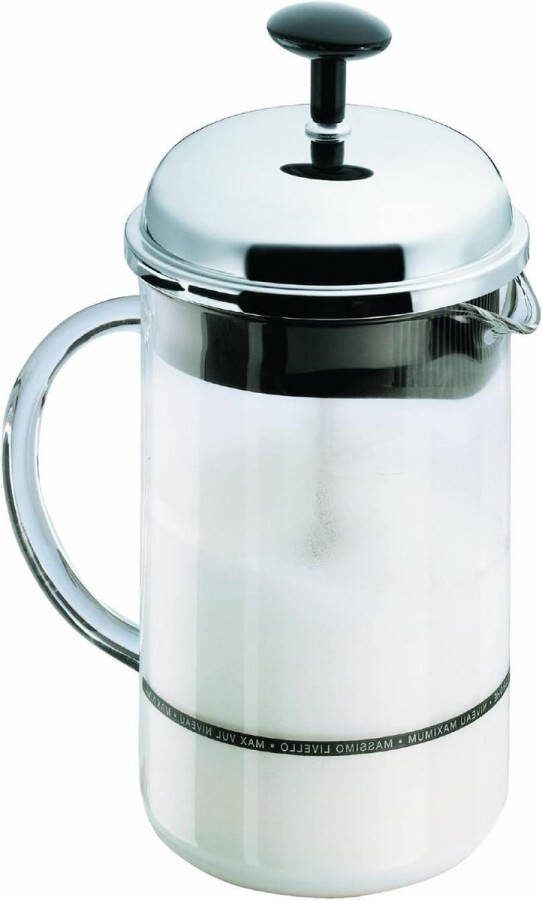 Melkopschuimer Chamboord groot 1966-16 met de hand pomp voor cappuccino