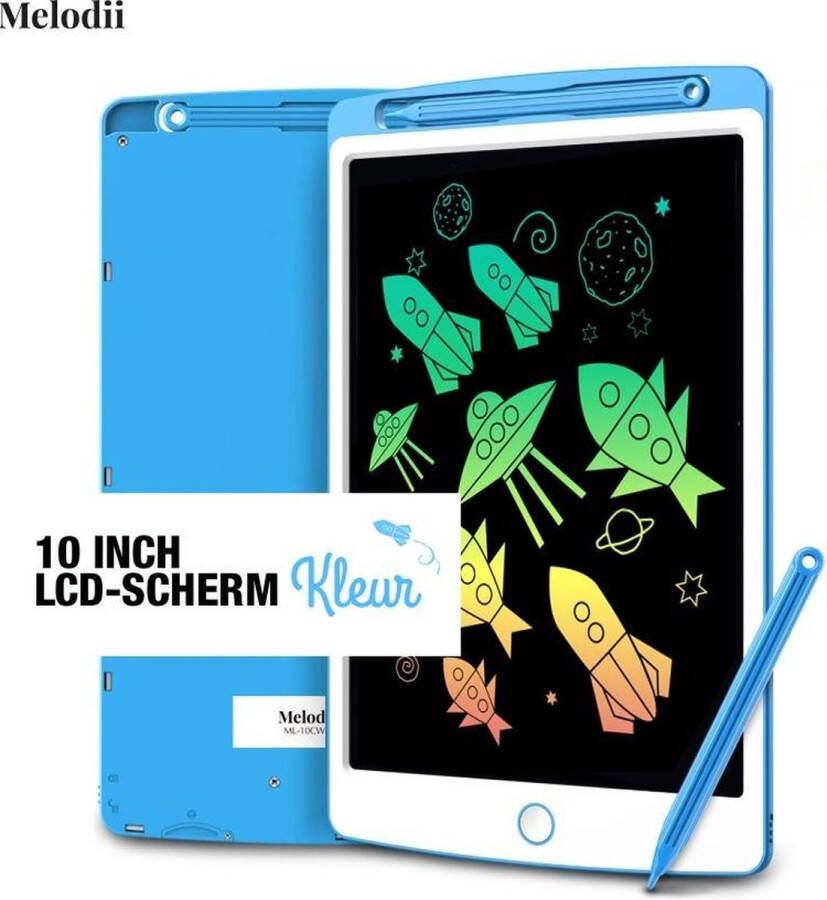 Melodii™ LCD Tekenbord Tekentablet voor kinderen 10 inch kleurrijke digitale display Elektronische grafische draagbaar tablet met geheugenslot Leuke leermiddel voor kinderen om te schrijven en tekenen