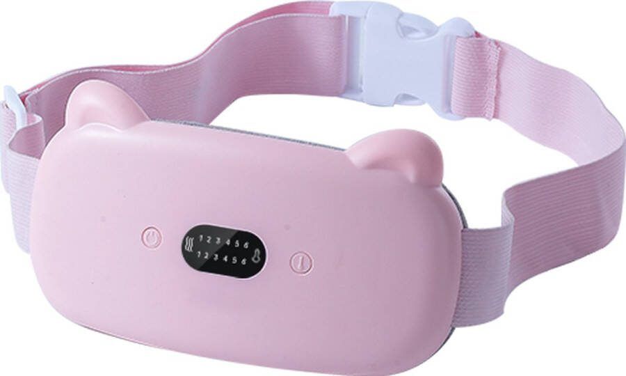 Menstruatie Warmteband Roze Menstruatieband Massagekussen Effectieve Pijnverlichting Trilfunctie Verschillende Warmtestanden Massagekussen Warmtekussen Oplaadbaar Draadloos