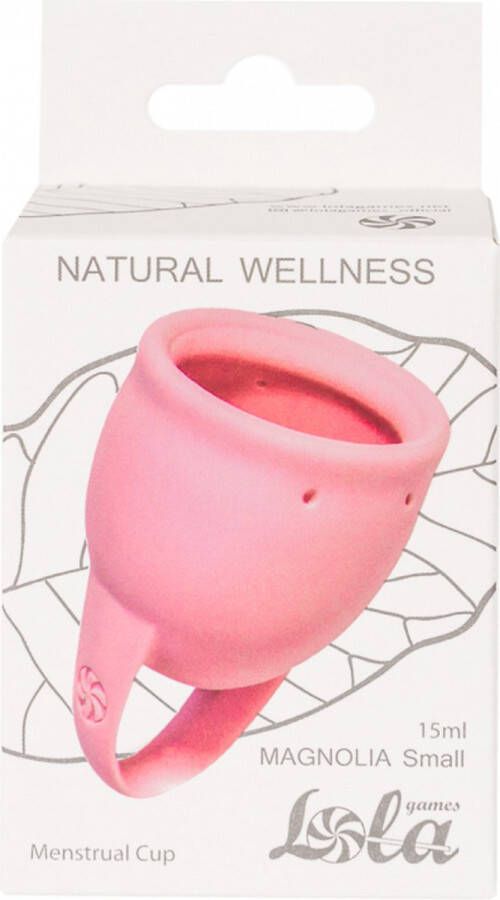Menstruatiecup 1 stuks (15 ML) Medisch silicone tot 12 uur bescherming Maat S Natural Wellness Magnolia Roze